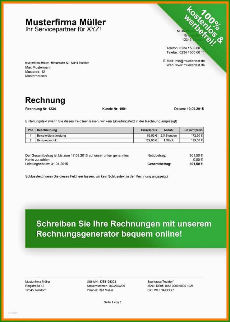 Ordnungsgemäße Rechnung 2018 Muster 6 Ordnungsgemäße Rechnung 2018 Muster
