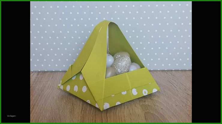 Osterkorb Aus Papier Basteln Vorlage
