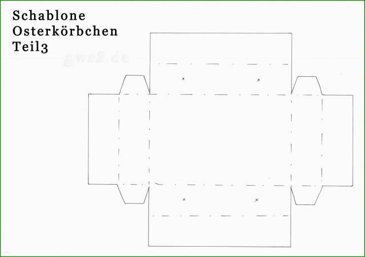 Osterkorb Basteln Papier Vorlage 6 Osterkorb Basteln Papier Vorlage