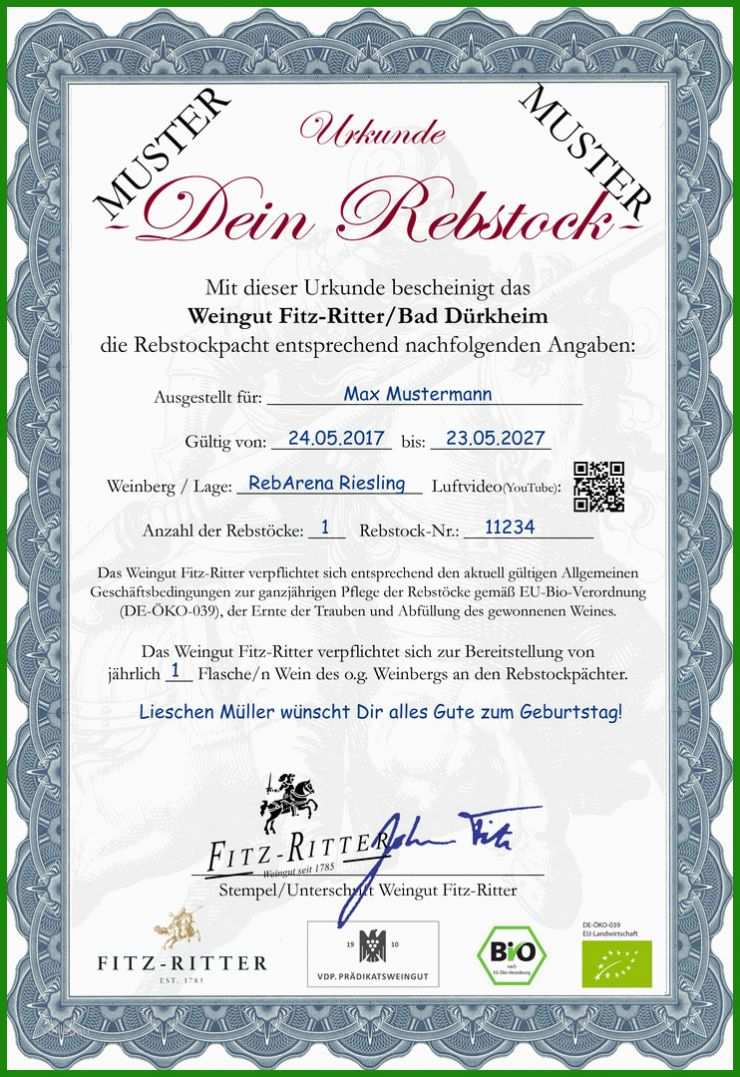 Pachtvertrag Weinberg Muster