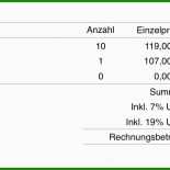 Pages Vorlage Rechnung