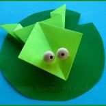 Papier Frosch Basteln Vorlage