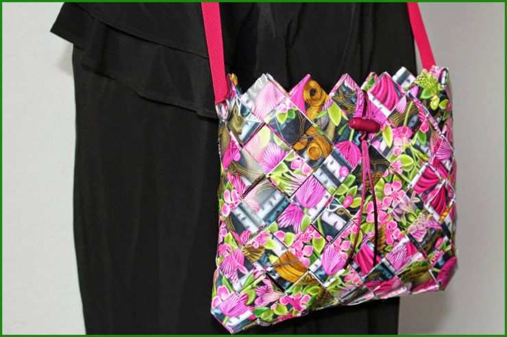 Papier Handtasche Basteln Vorlage