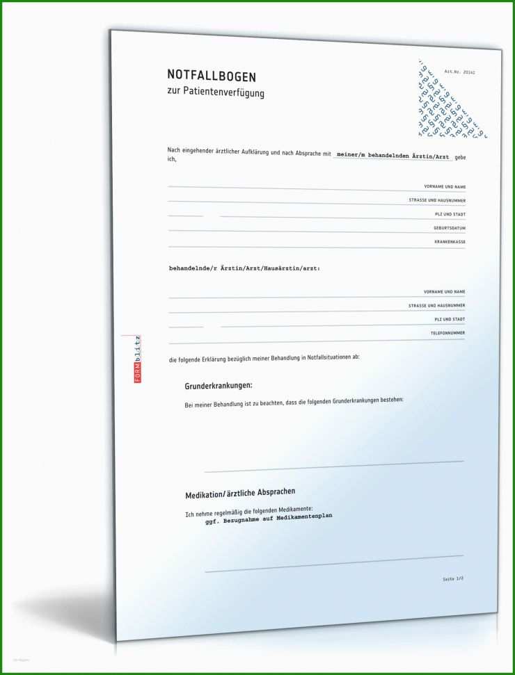 Patientenverfügung Muster Kostenlos Download