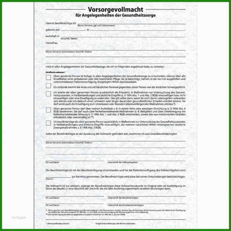 Patientenverfügung Vorlage Tk