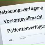 Patientenverfügung Vorsorgevollmacht Vorlage