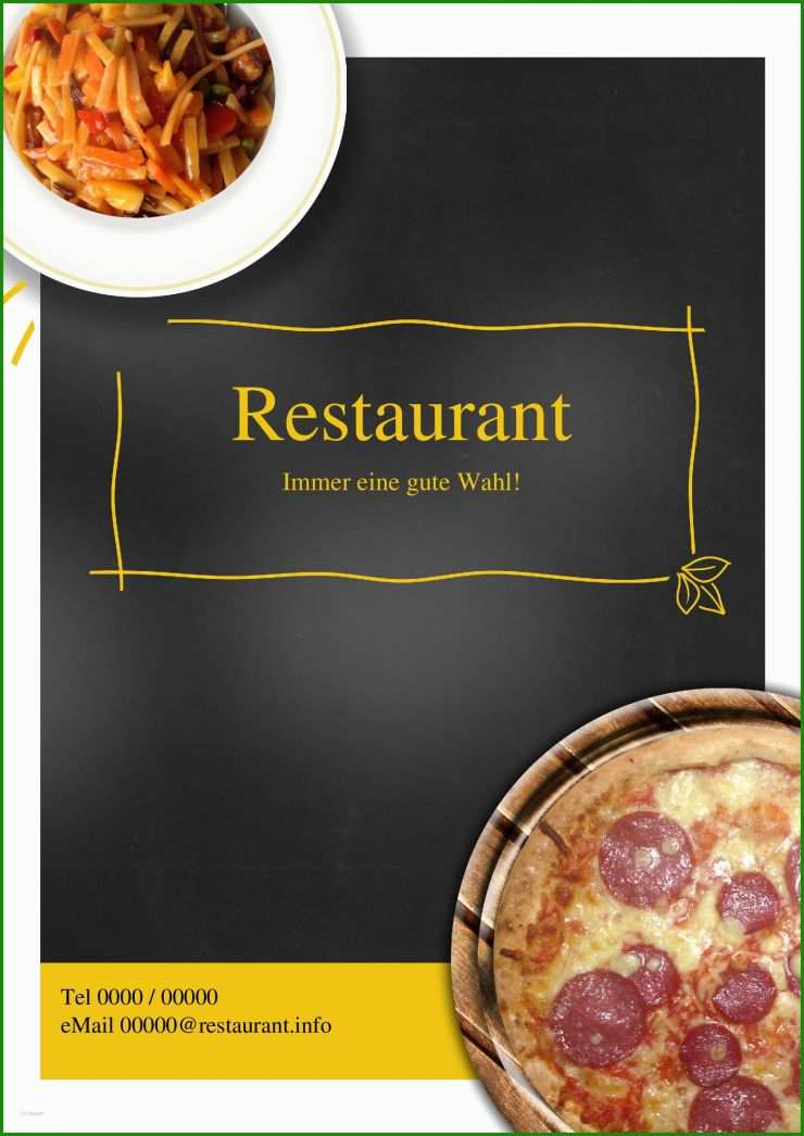 Pizza Speisekarte Vorlage