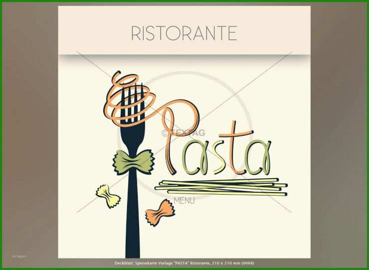 Pizzeria Speisekarte Vorlage
