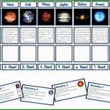 Planeten Steckbrief Vorlage