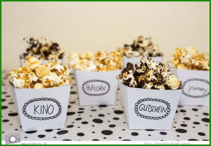 Popcorn Schachtel Basteln Vorlage