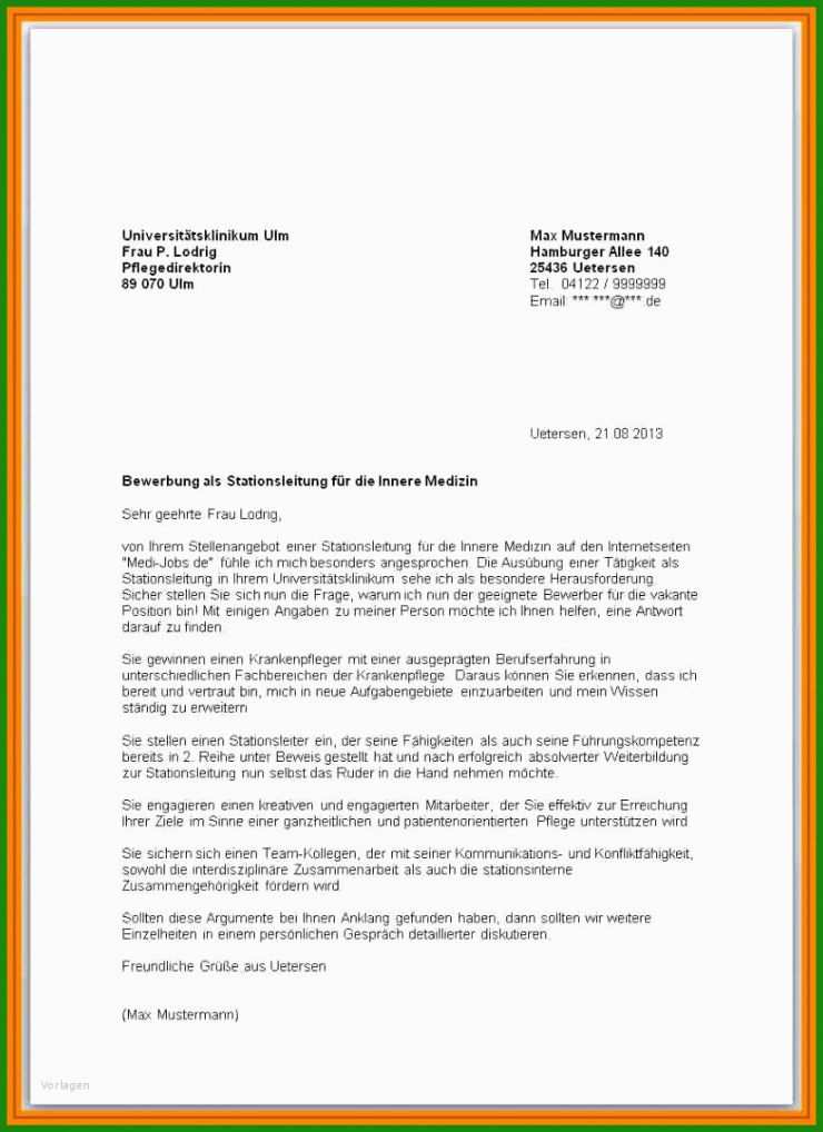 Praktikum Anschreiben Muster Schüler
