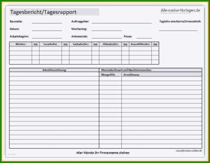 Praktikum Berichtsheft Vorlage