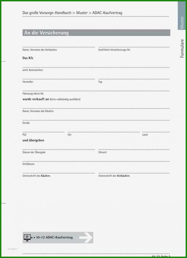 Privater Kaufvertrag Muster Pdf