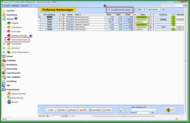 Proforma Rechnung Export Vorlage