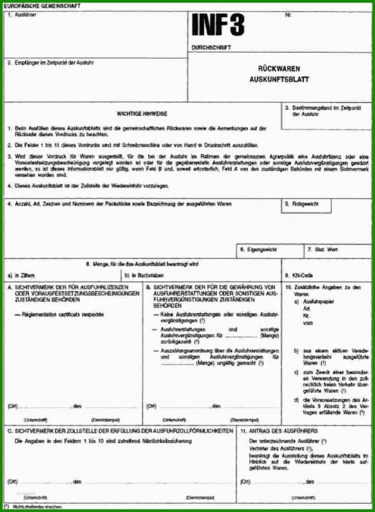 Proforma Rechnung Zoll Schweiz Vorlage