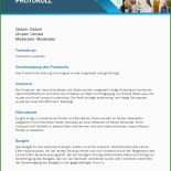 Projekt Protokoll Vorlage