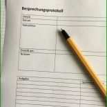 Protokoll Besprechung Muster