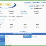 Protokoll Besprechung Vorlage