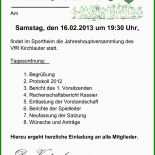 Protokoll Jahreshauptversammlung Muster