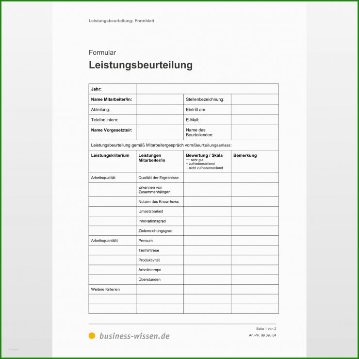 Protokoll Mitarbeitergespräch Vorlage