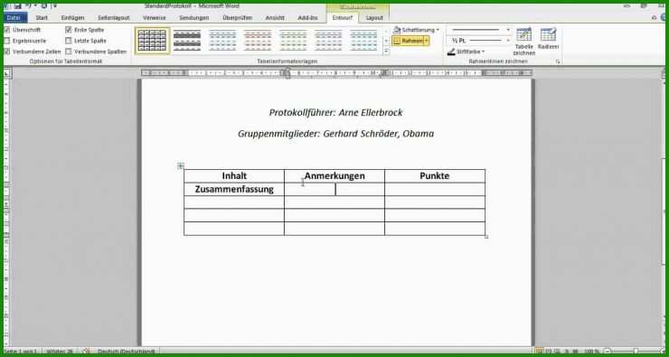Protokoll Mitgliederversammlung Muster Word