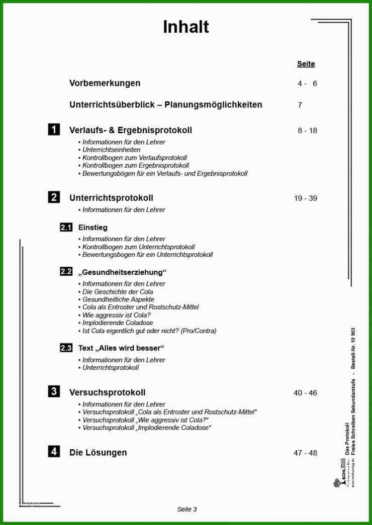 Protokoll Uni Muster