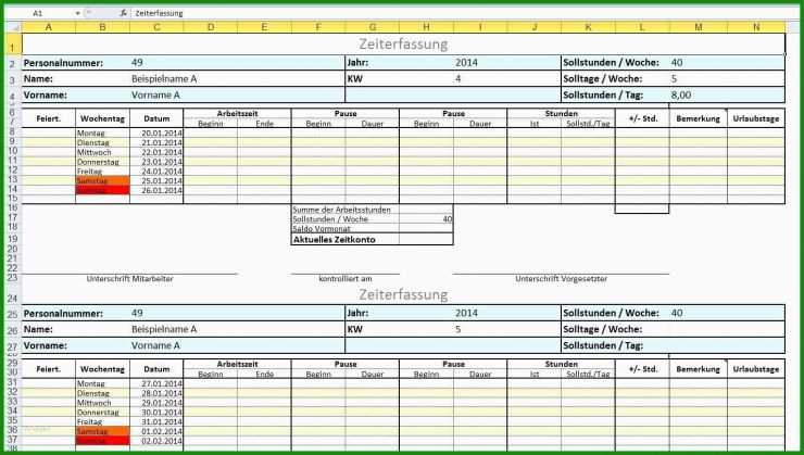 Protokoll Vorlage Excel