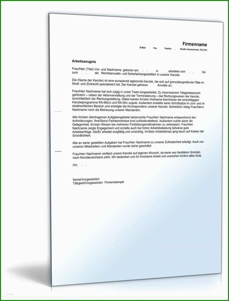 Qualifiziertes Arbeitszeugnis Rechtsanwaltsfachangestellte Muster 5 Qualifiziertes Arbeitszeugnis Rechtsanwaltsfachangestellte Muster