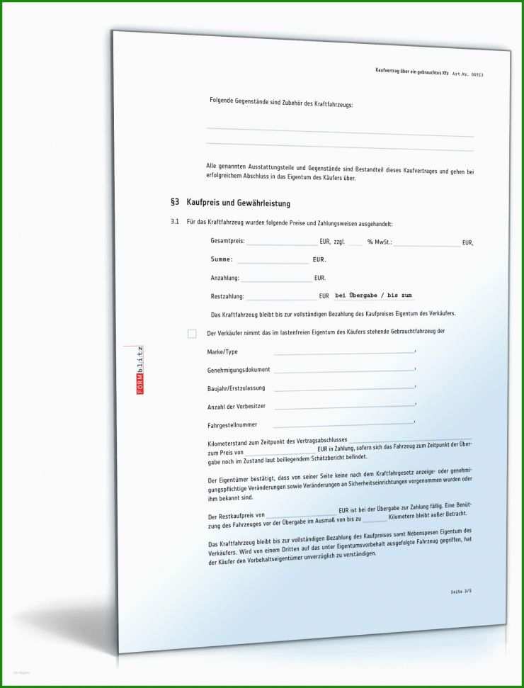 Rechnung Autoverkauf Gewerblich Vorlage