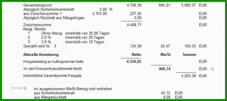 Rechnung Bauleistungen 13b Ustg Muster