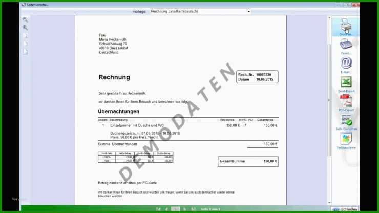 Rechnung Differenzbesteuert Muster