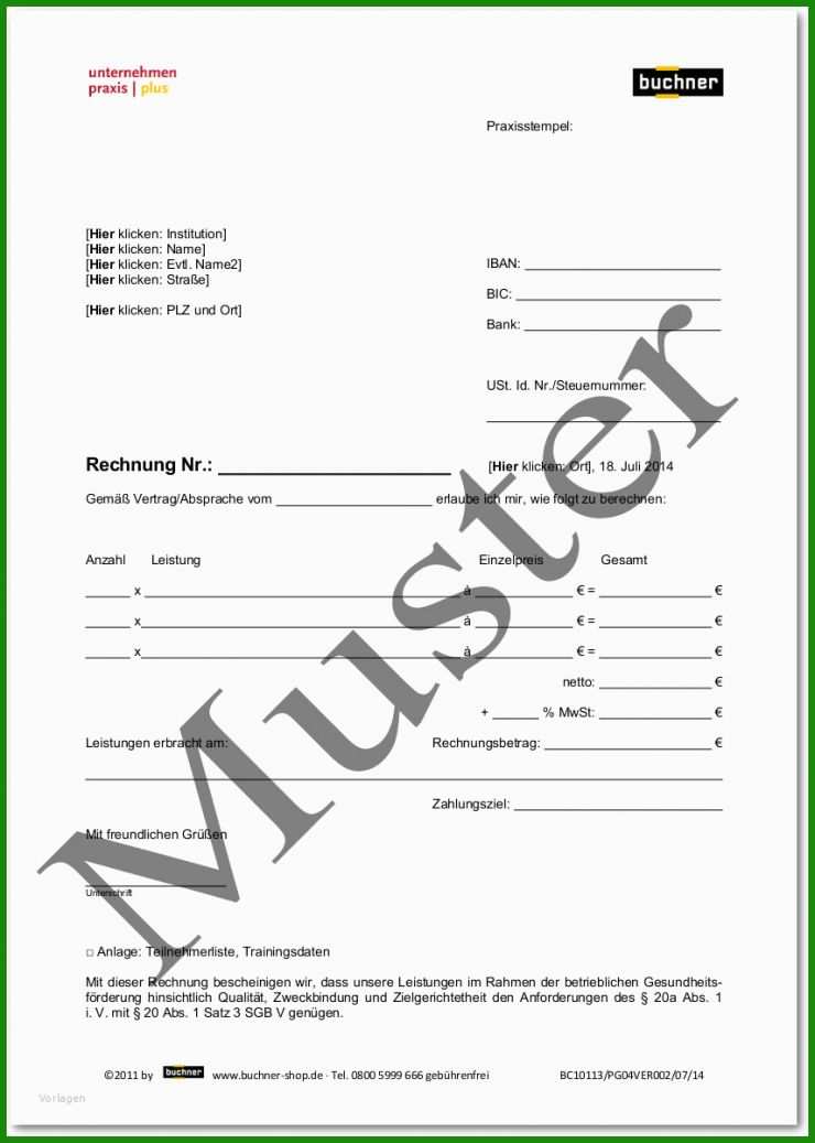 Rechnung Heilpraktiker Physiotherapie Muster 3 Rechnung Heilpraktiker Physiotherapie Muster