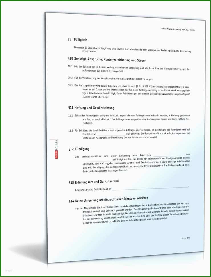 Rechnung Muster Freier Mitarbeiter 3 Rechnung Muster Freier Mitarbeiter