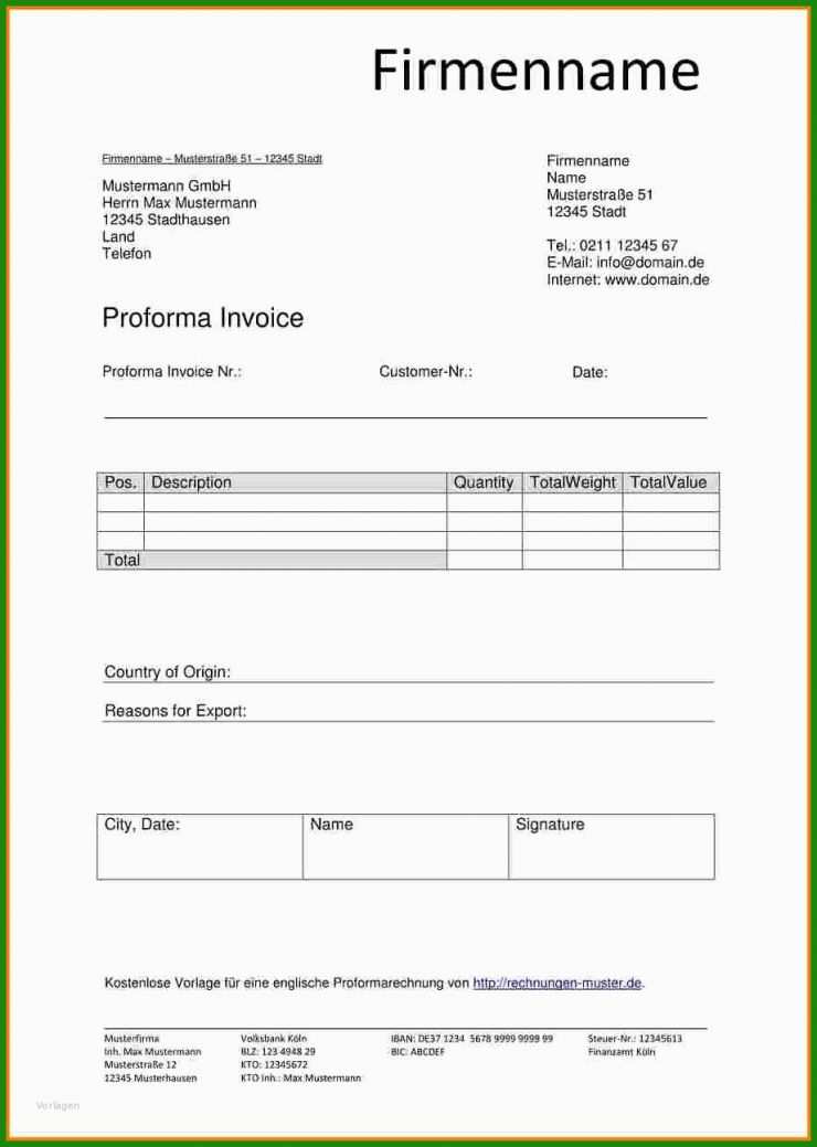 Rechnung Muster Gmbh