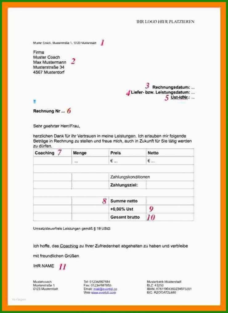 Rechnung Nach § 35a Estg Muster