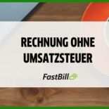 Rechnung Ohne Ust Vorlage