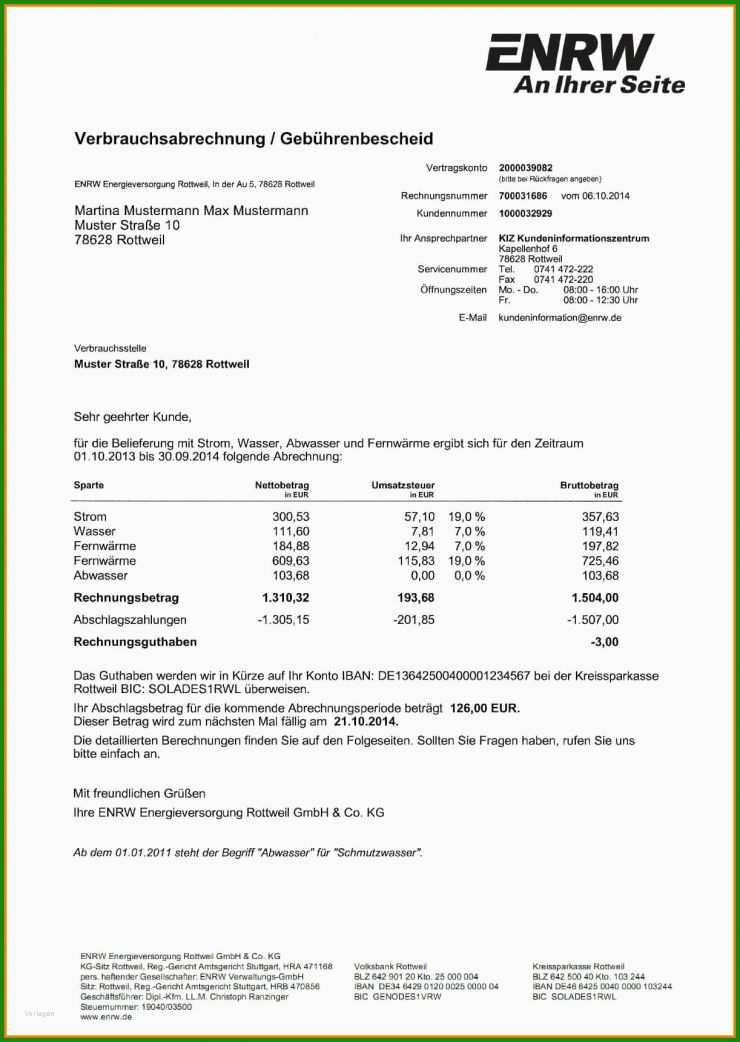 Rechnung Psychotherapie Muster