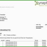 Rechnung Psychotherapie Vorlage 4 Rechnung Psychotherapie Vorlage