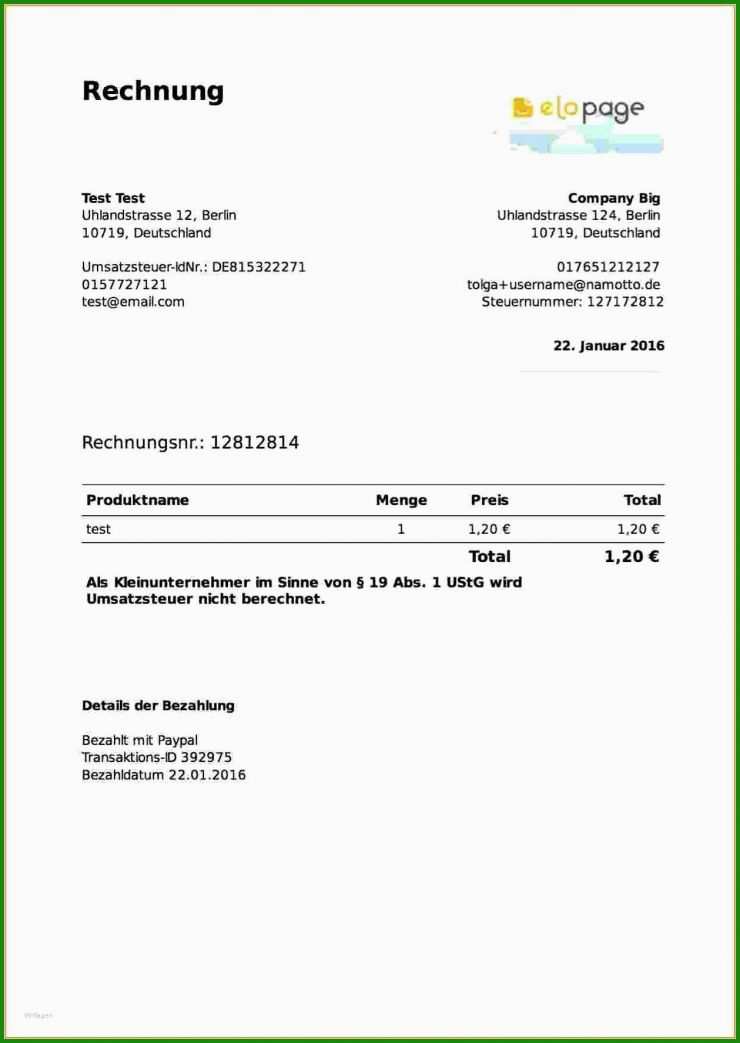 Rechnung Schreiben Excel Vorlage