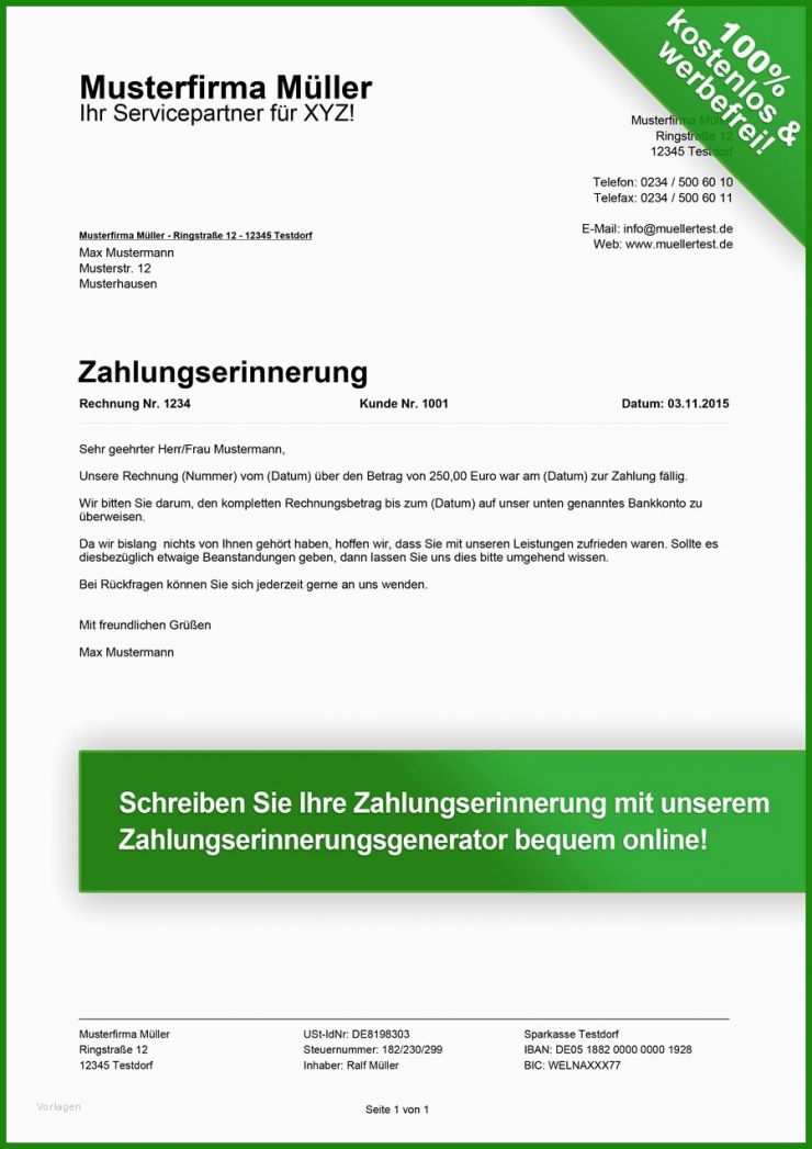 Rechnung Schreiben Muster Pdf