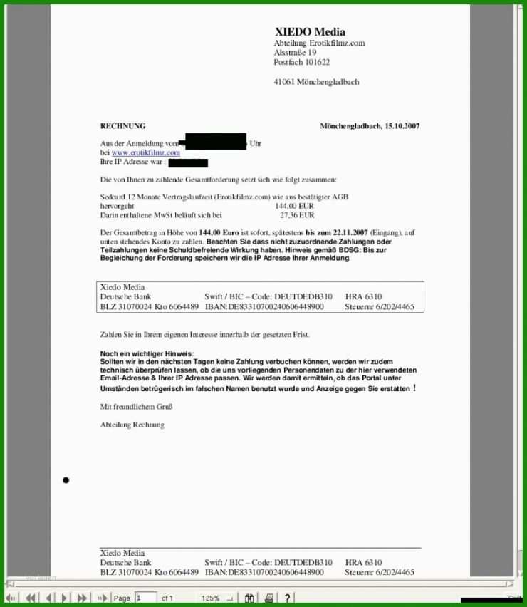 Rechnung Schreiben Privatperson Muster