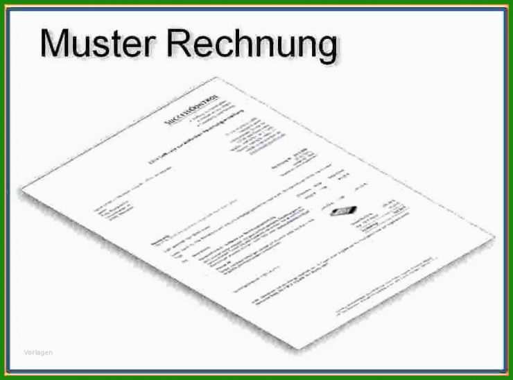 Rechnung Schreiben Vorlage Kostenlos