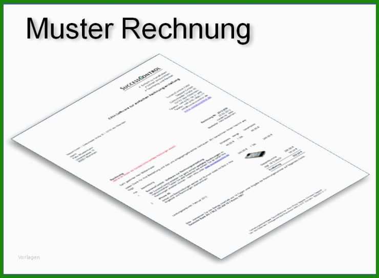 Rechnung Schreiben Vorlage Text