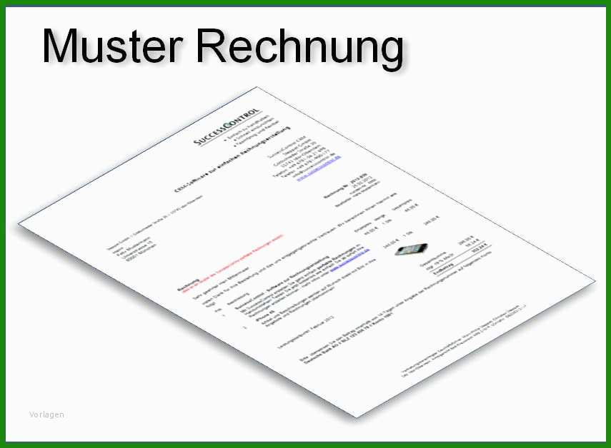 Rechnung Schreiben Vorlage Text