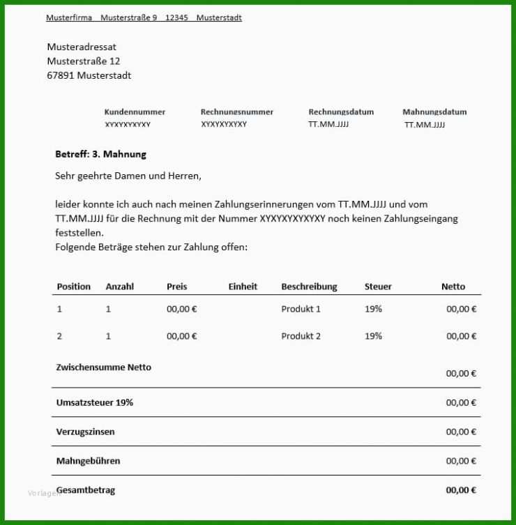 Rechnung Stundenlohn Vorlage