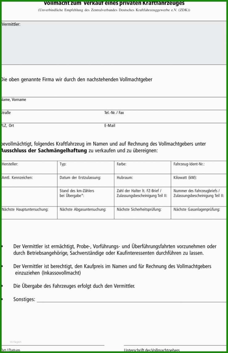 Rechnung Vorlage Auto