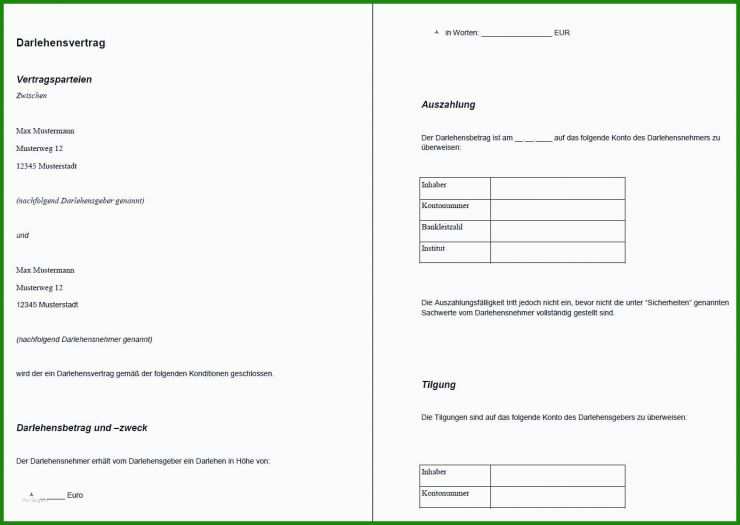 Rechnung Vorlage Design