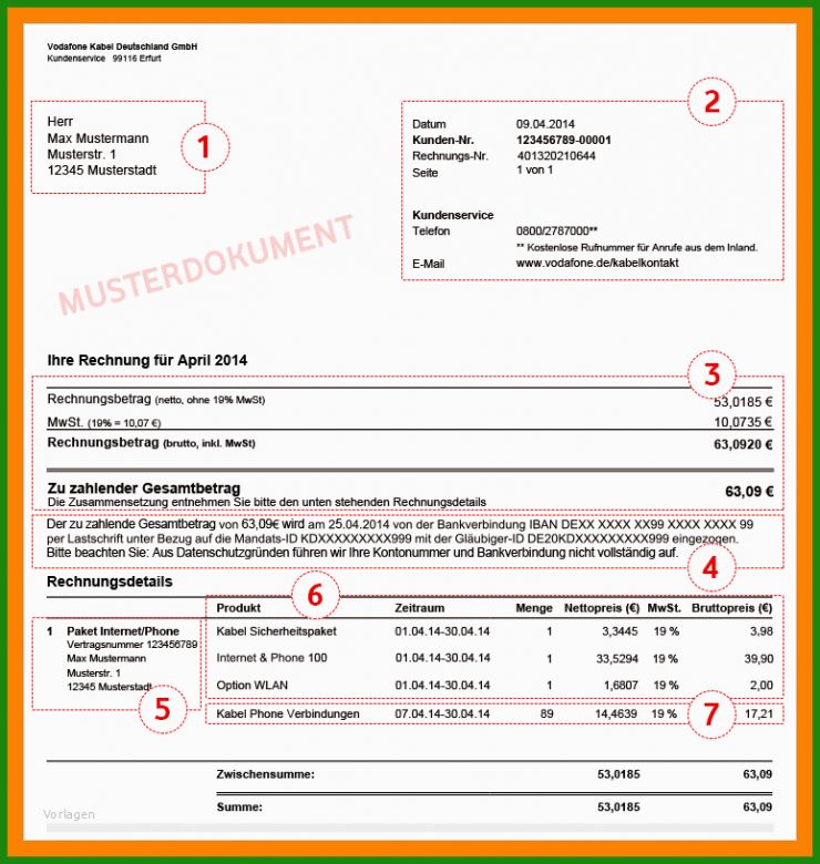 Rechnung Vorlage Gmbh 5 Rechnung Vorlage Gmbh