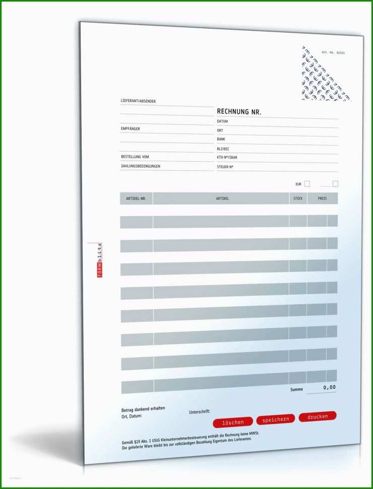 Rechnung Vorlage Mit Mwst 2 Rechnung Vorlage Mit Mwst
