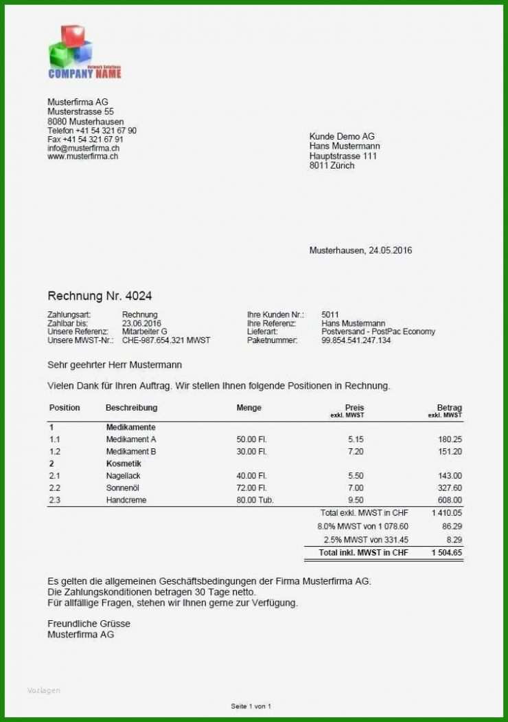 Rechnung Vorlage Seminar